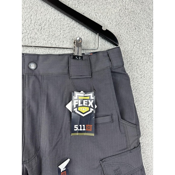 5.11 Tactical Stryke Pants Mens 34x30 Charcoal Flex-Tac Cargo Stretch Ripstop